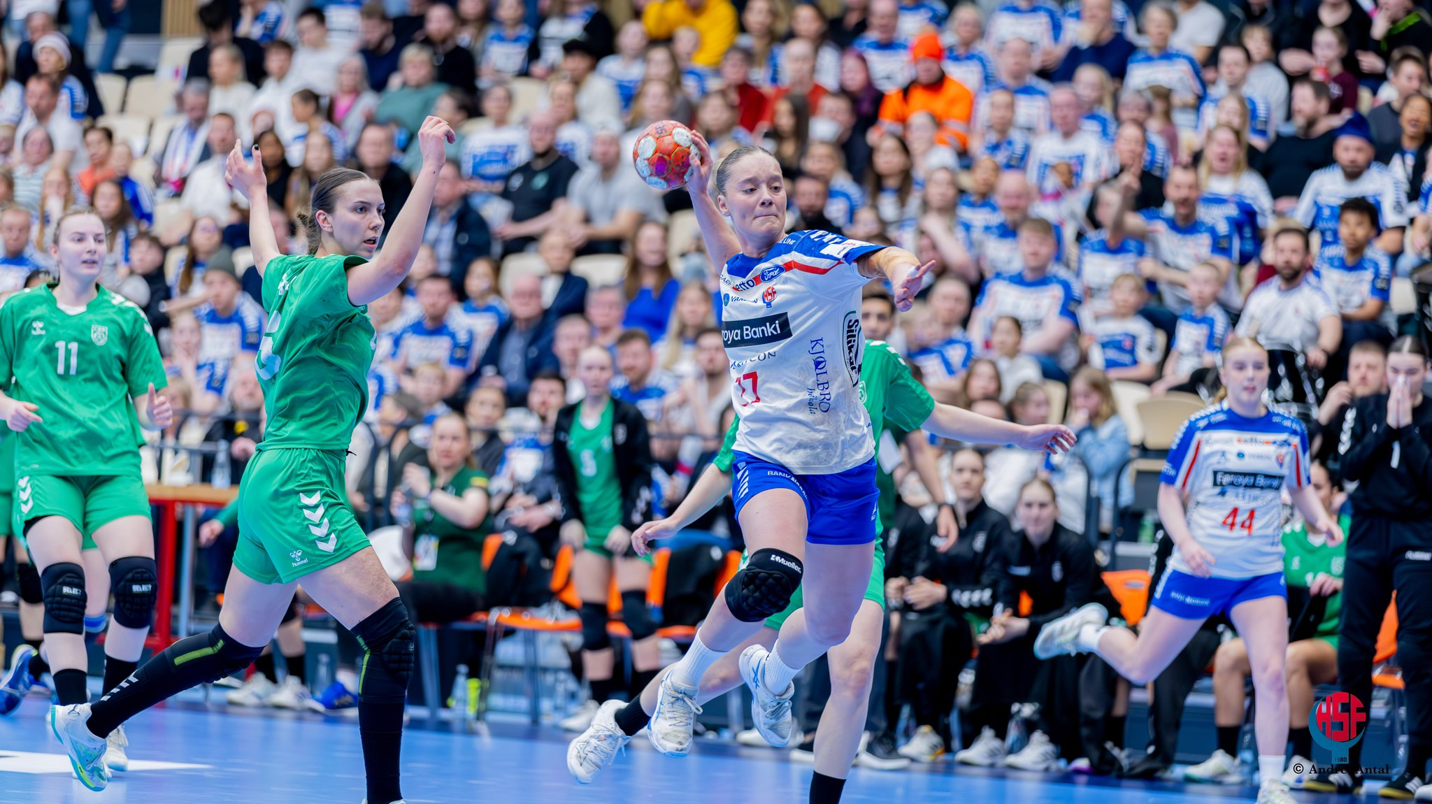 Hondbóltskvinnurnar móti Íslandi í kvøld kl.  20.30