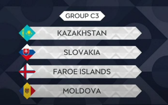 Føroyar móti Kasakstan, Slovakia og Moldova í Nations League